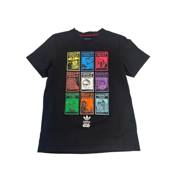 Adidas Star Wars Boba Fett R2 D2 ADI DASSLER Shirt Imperial Guard Size Medium - Picture 2 of 7